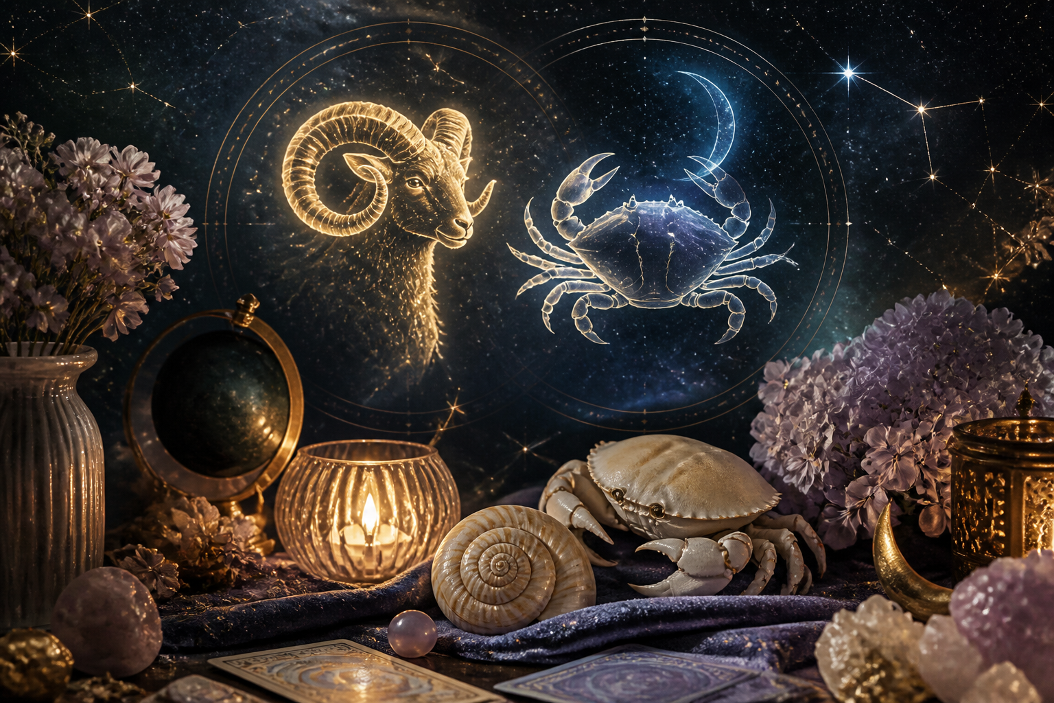 Aries Woman and Cancer Man Communication Compatibility